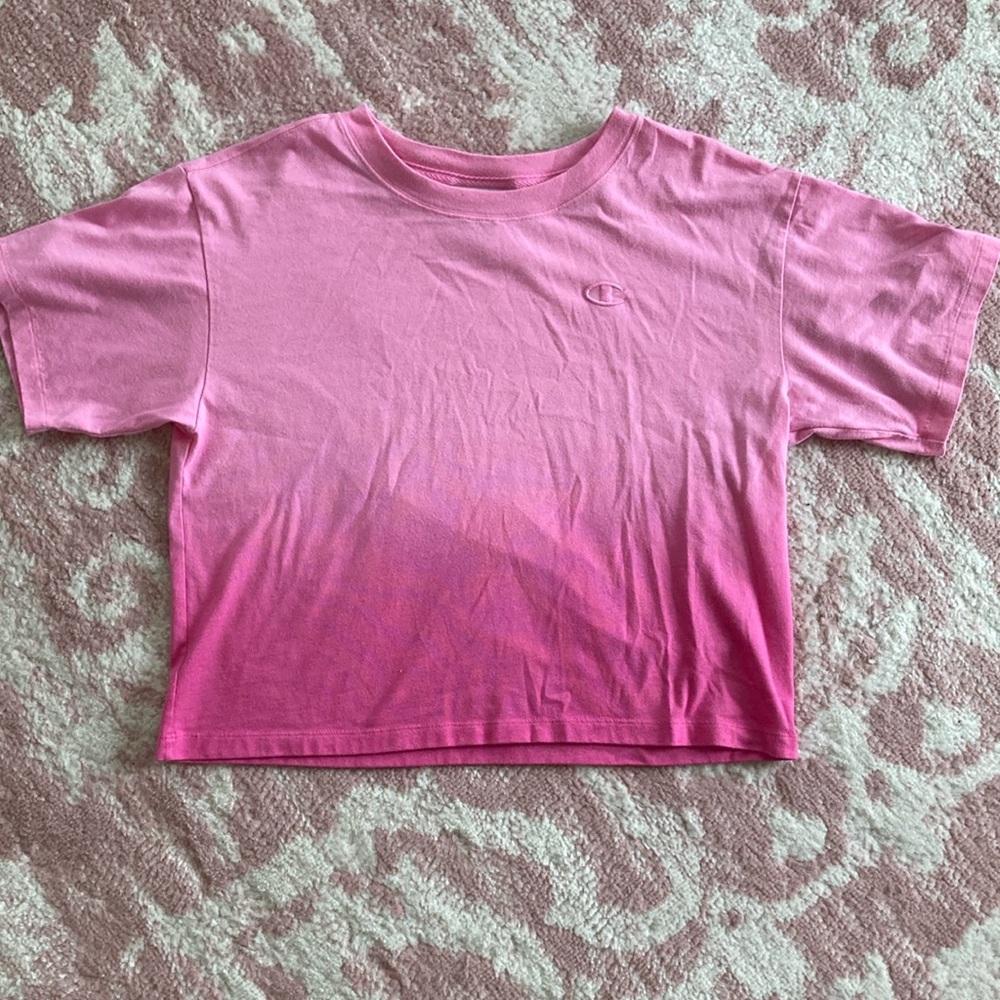 Champion Pink Ombre Crop Top